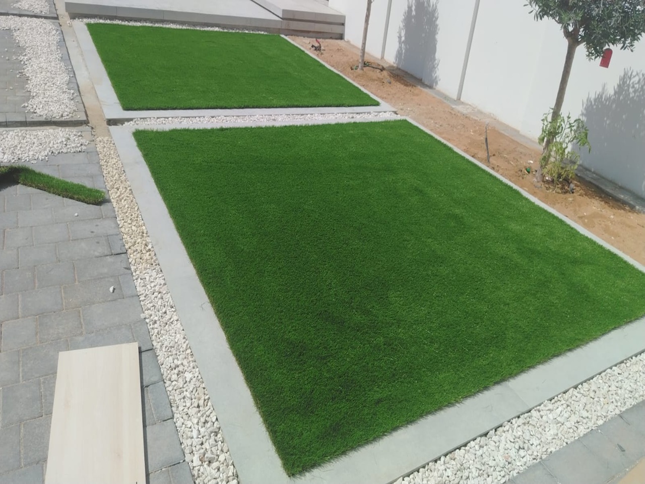 Modern luxury lawn design in Dubai